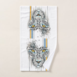 Cheetah Snow Edition Hand Towel