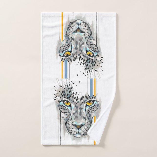 Cheetah Snow Edition Hand Towel (Hand Towel)