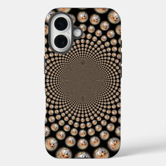 Cheetah Spin Spectacle – Feline Frenzy: Colourful iPhone 16 Case
