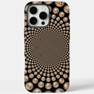 Cheetah Spin Spectacle – Feline Frenzy: Colourful iPhone 16 Pro Max Case