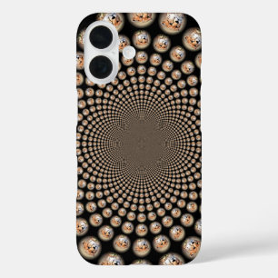 Cheetah Spin Spectacle – Feline Frenzy: Colourful  iPhone 16 Case