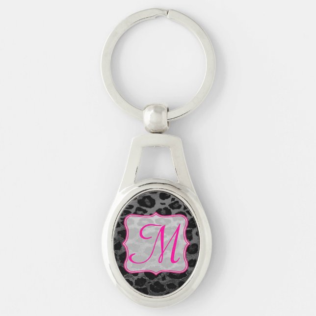 Cheetah Spot Animal Print Wild Digital Key Chain (Front)