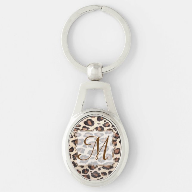 Cheetah Spot Animal Print Wild Digital Key Chain (Front)