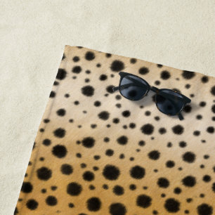 Cheetah Spots Exotic Safari Animal Print Beach Towel
