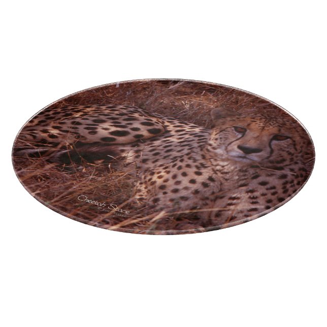 Cheetah Stare Cutting Board (Corner)