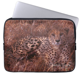 Cheetah Stare Laptop Sleeve