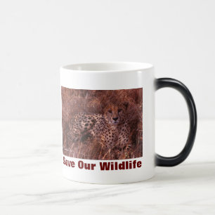 Cheetah Stare Save Our Wildlife Magic Mug