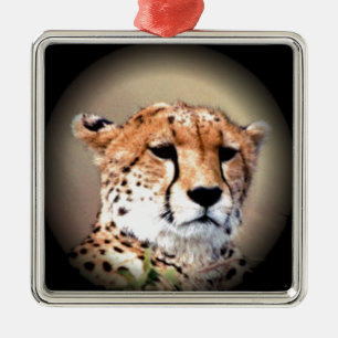 Cheetah Tear Marks Hakunamatata Metal Tree Decoration