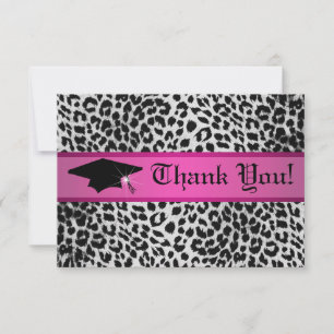 cheetah thank you card