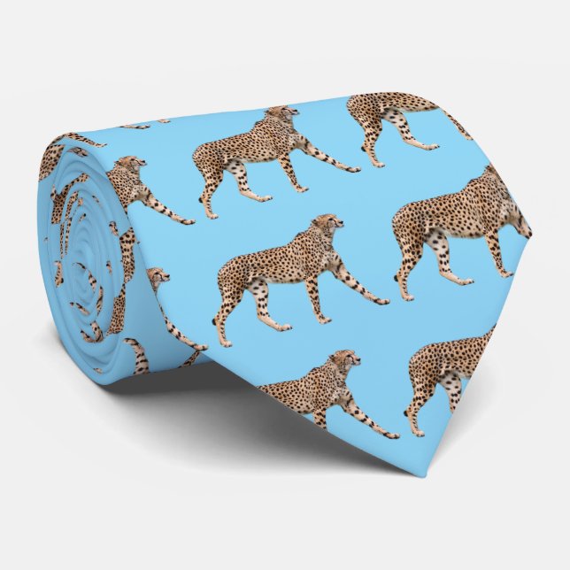 Cheetah Tie (Rolled)