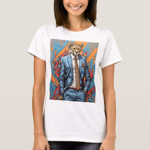 Cheetah Trendsetter on Wall Street T-Shirt