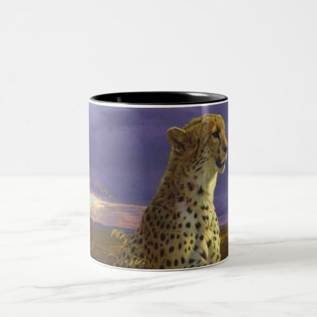 Cheetah Two-Tone Coffee Mug (Center)