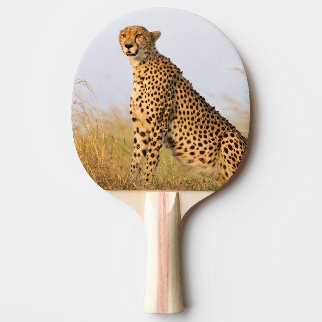 Cheetah wild animal Big Cat Ping Pong Paddle (Front)