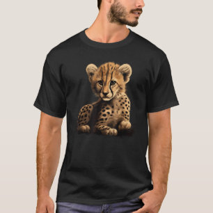 Cheetah Wild Cat Cub Large Cat Safari Africa Cheet T-Shirt