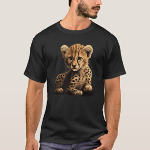 Cheetah Wild Cat Cub Large Cat Safari Africa Cheet T-Shirt