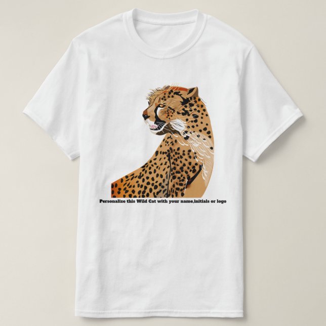 Cheetah Wild Cat  Wild Life T shirts (Design Front)