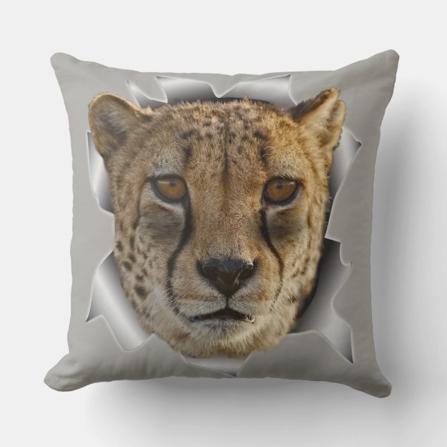 Cheetah-wildlife Cushion (Front)