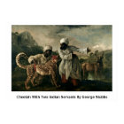 Cheetah With Two Indian Servants By George Stubbs