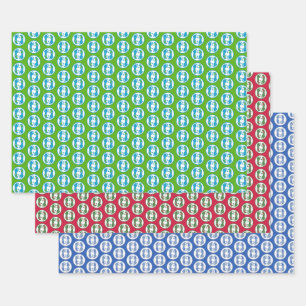 Cheetahs Wrapping Paper Flat Sheet Set of 3