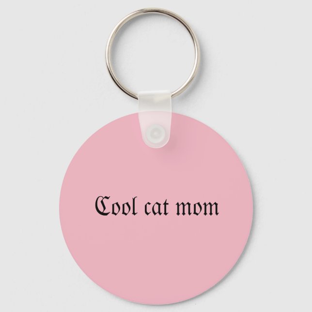 Cheeto DaCuteCat cool cat mum keychain (Front)