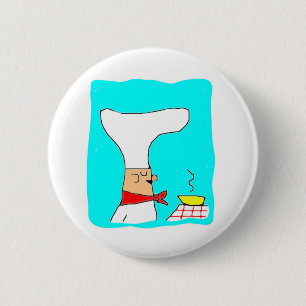 chef 6 cm round badge