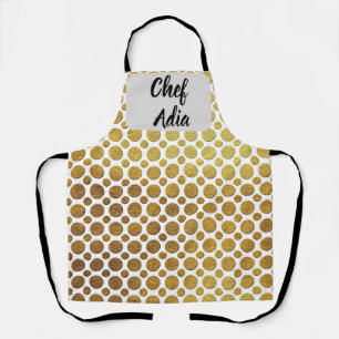 Chef Adia apron with decorative patern
