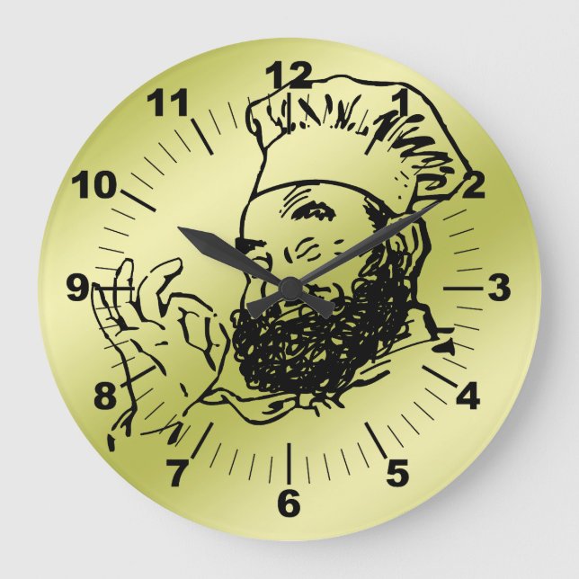 chef approved large clock (Front)