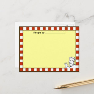 Chef Approved Recipe Blank Card