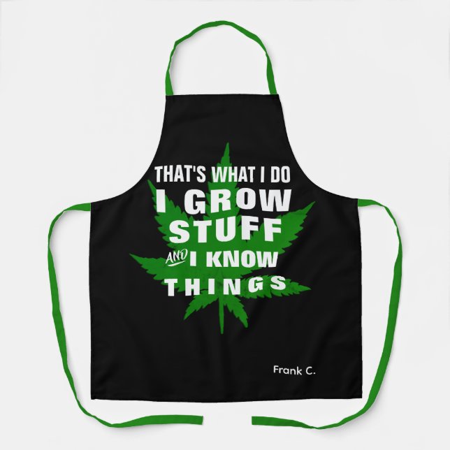 Chef Apron - Thats What I Do Grow Stuff Funny Gift (Front)