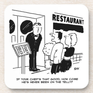 Chef at Restaurant Not Been on Television Cartoon Coaster