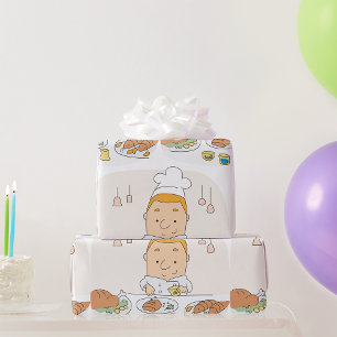 Chef At Work Wrapping Paper