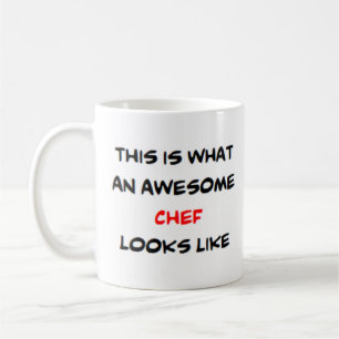 chef, awesome coffee mug