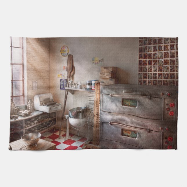 Chef - Baker - The bread oven Tea Towel (Horizontal)