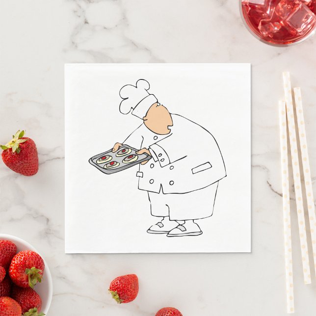 Chef Baking Paper Napkins (Creator Uploaded)