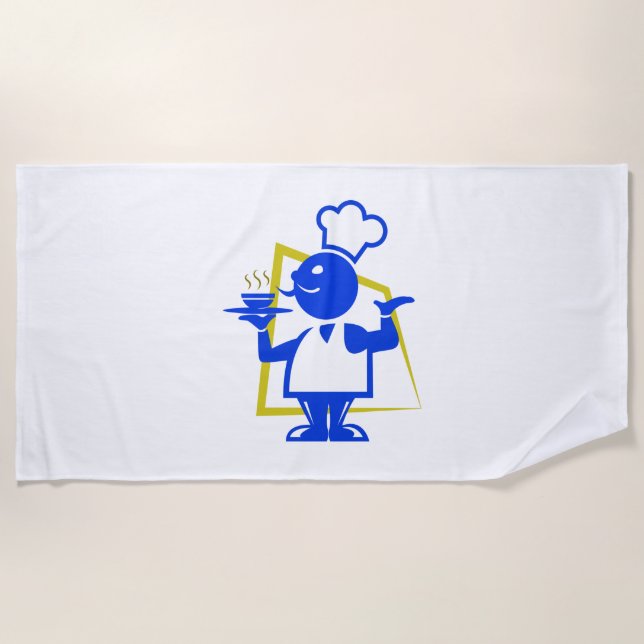 Chef Beach Towel (Front)