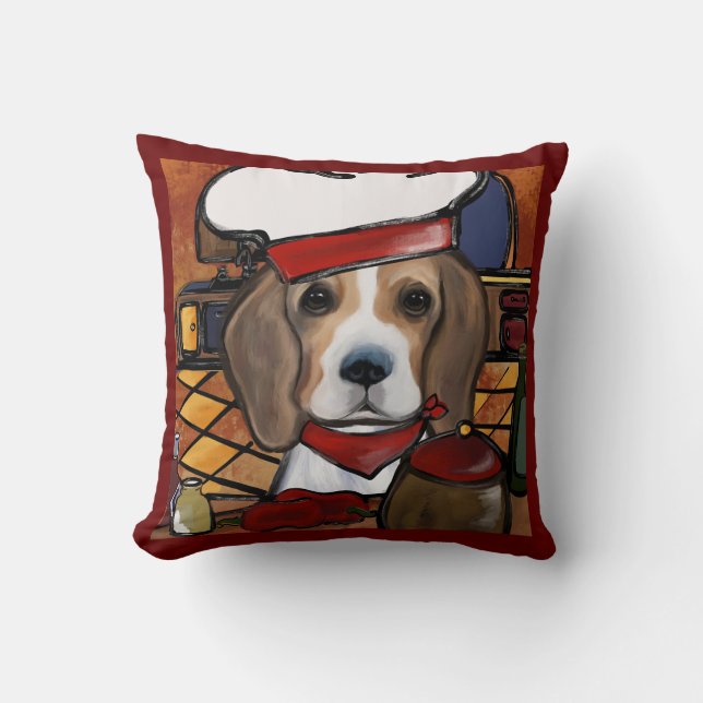 CHEF BEAGLE  CUSHION (Front)
