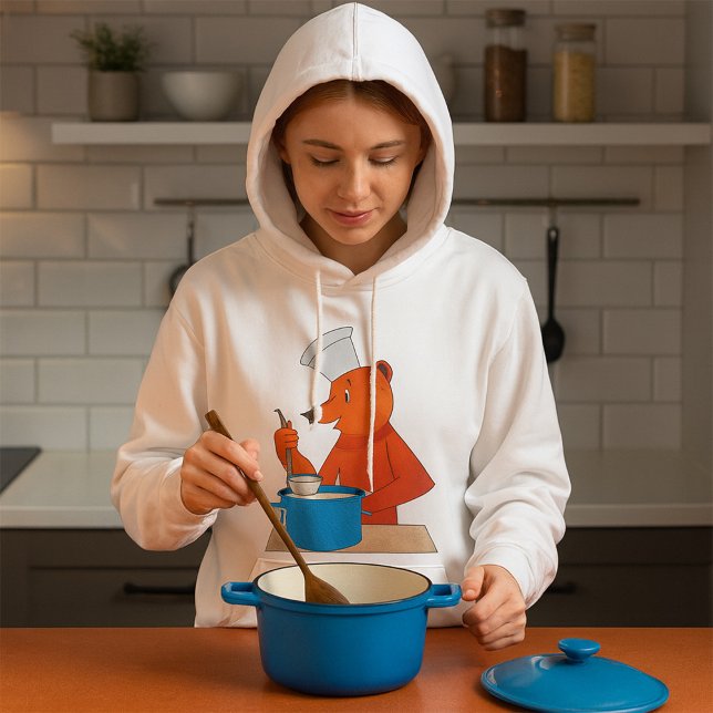 Chef Bear Cooking Soup Fun Animal Kitchen  Hoodie (Creator Uploaded)