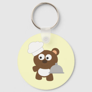 Chef Bear Key Ring