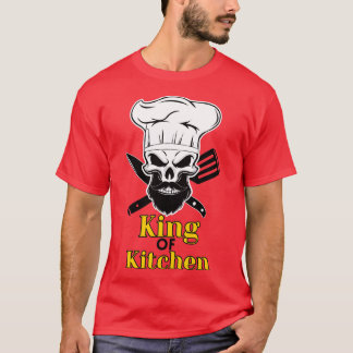 Chef Beard Skeleton Bake Bearded Skull Skeletal Co T-Shirt