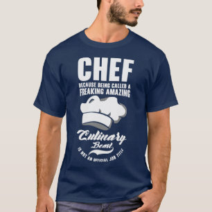Chef Beast Culinary Art Cooking Baking Meals  T-Shirt