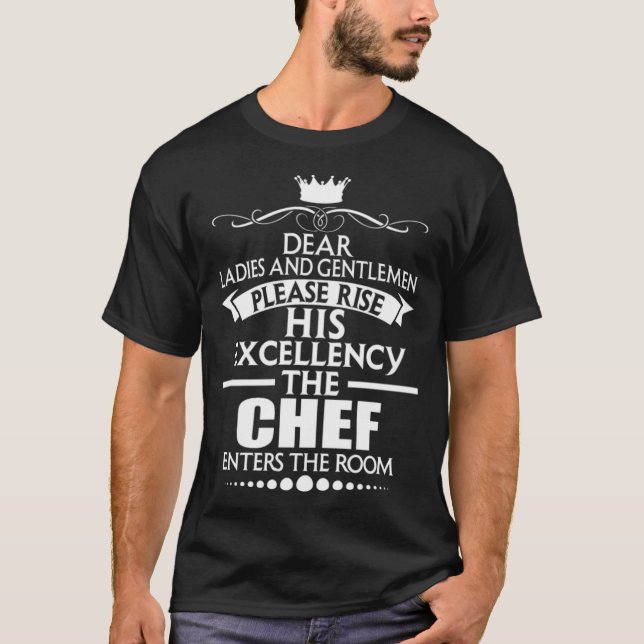 CHEF boys birthday chef's hat  T-Shirt (Front)