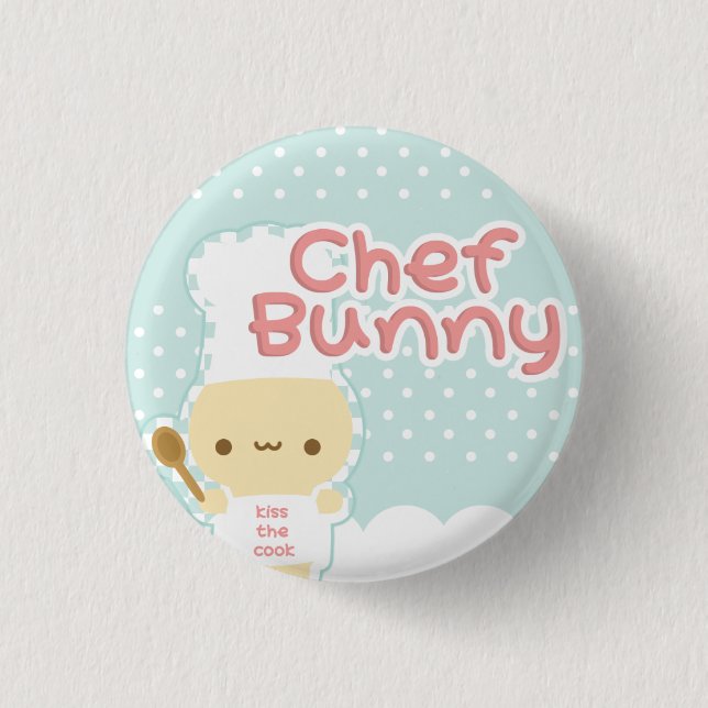 Chef Bunny Button (Front)