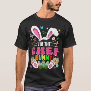Chef Bunny Easter Bunny Costume Hunting Colourful T-Shirt