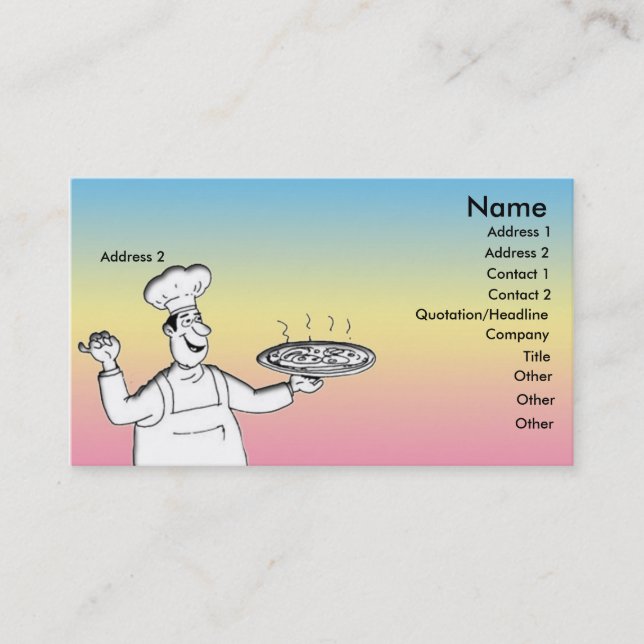 Chef Business Card (Front)