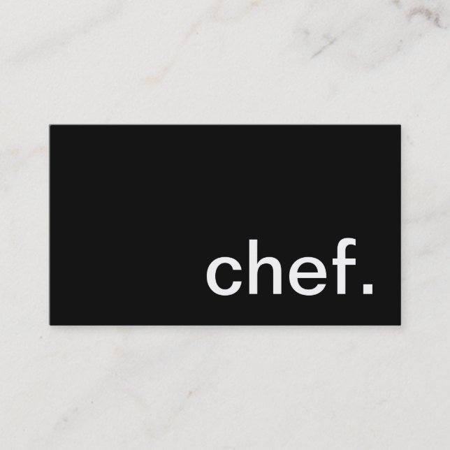 Chef Business Card (Front)