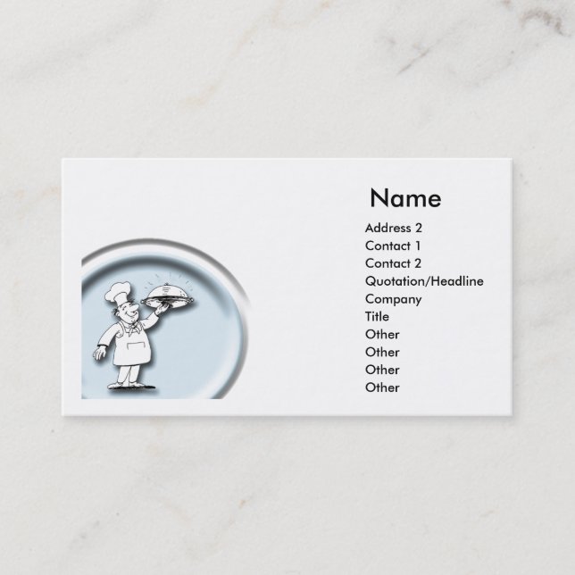 Chef Business Card (Front)