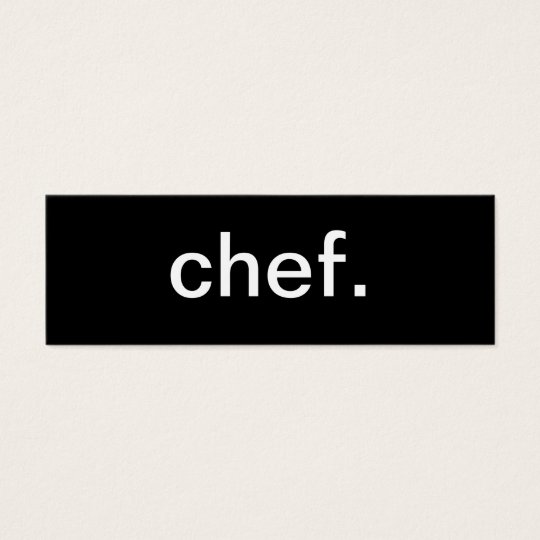 Chef Business Card