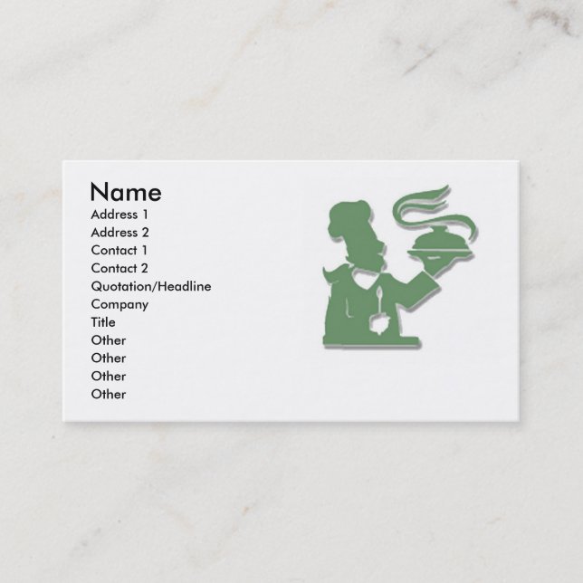 Chef Business Card (Front)