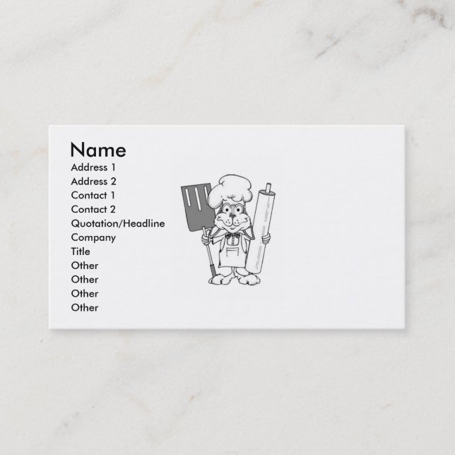 Chef Business Card (Front)