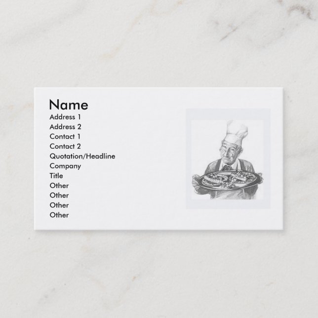 Chef Business Card (Front)